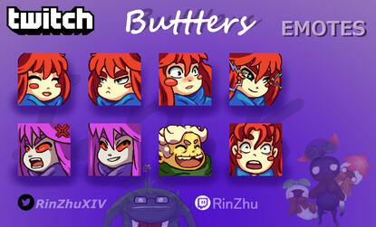 Twitch Emotes for Buttters (2019)